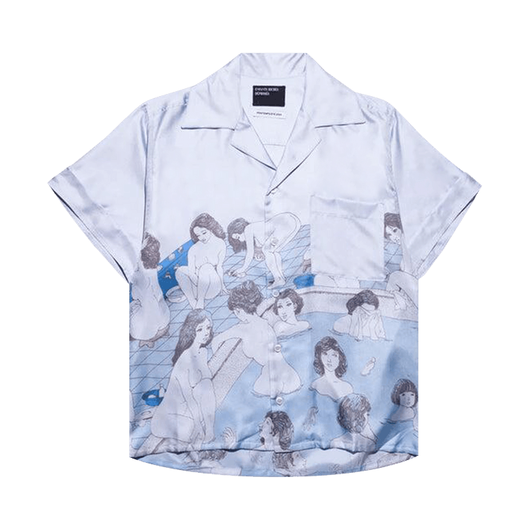 Enfants Riches Déprimés Bath House Silk Chemise "Light Blue"