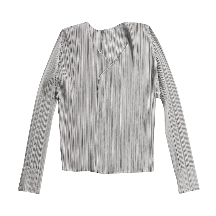 Pleats Please Issey Miyake Basics Cardigan "Grey"