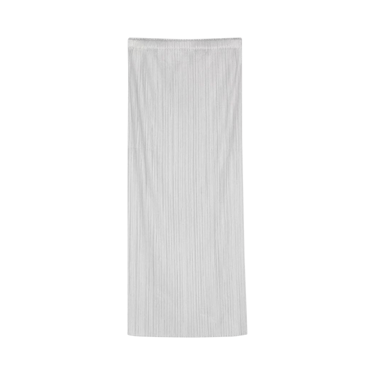 Pleats Please Issey Miyake Basics Skirt "Light Grey"