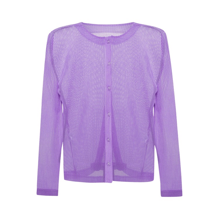 Pleats Please Issey Miyake Tatami April Cardigan "Light Purple"