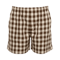 Bode Gilbert Check Shorts "Brown/White"