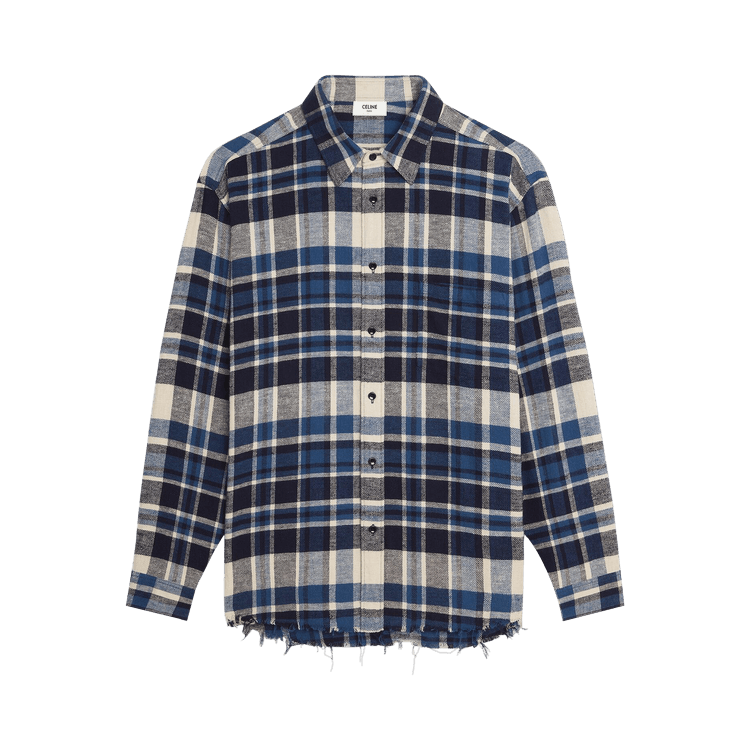 CELINE Oversized Shirt "Craie/Marine"