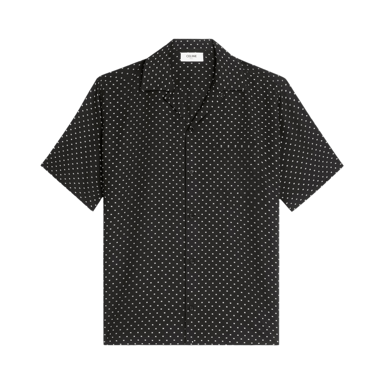 CELINE Hawaiian Shirt "Noir/Craie"