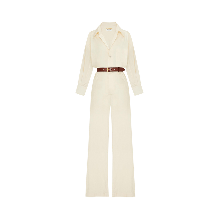 Saint Laurent Jumpsuit "Blanc Casse"