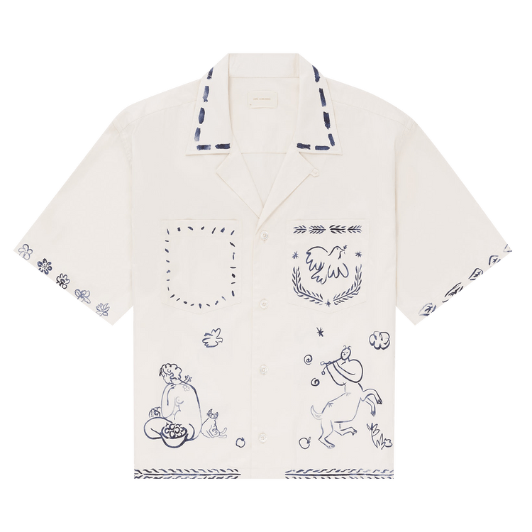 Aimé Leon Dore Lesvos Cropped Camp Shirt "Pristine"