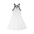 Marine Serre Rib Flared Dress "White"
