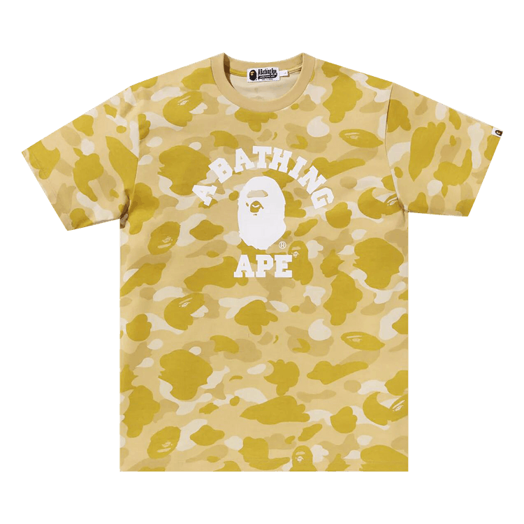 BAPE Color Camo College Tee "Yellow"