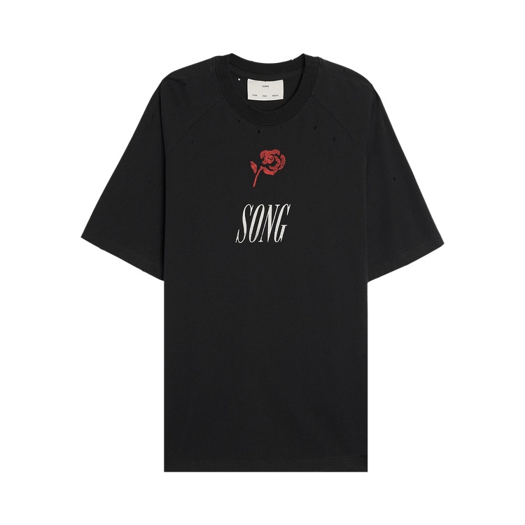 Song for the Mute Raglan Tee "Black"