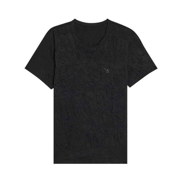 Y's Logo Embroidery Patch Border Stripe T-Shirt 'Black'