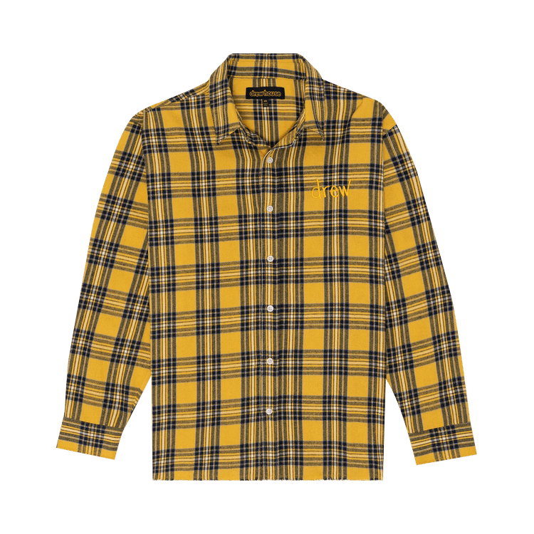 Drew House Scribble Long-Sleeve Button Up Core Plaid "Core Plaid"
