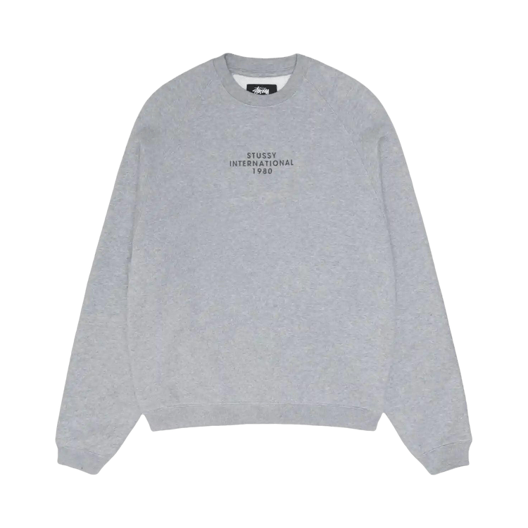 Stussy Raglan Sleeve Crew "Grey Heather"
