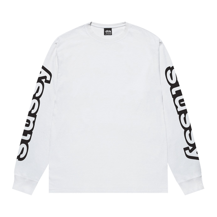 Stussy Sideways Long-Sleeve Tee "White"