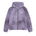 Stussy Beach Shell Wave Dye Zip Hoodie "Grape"