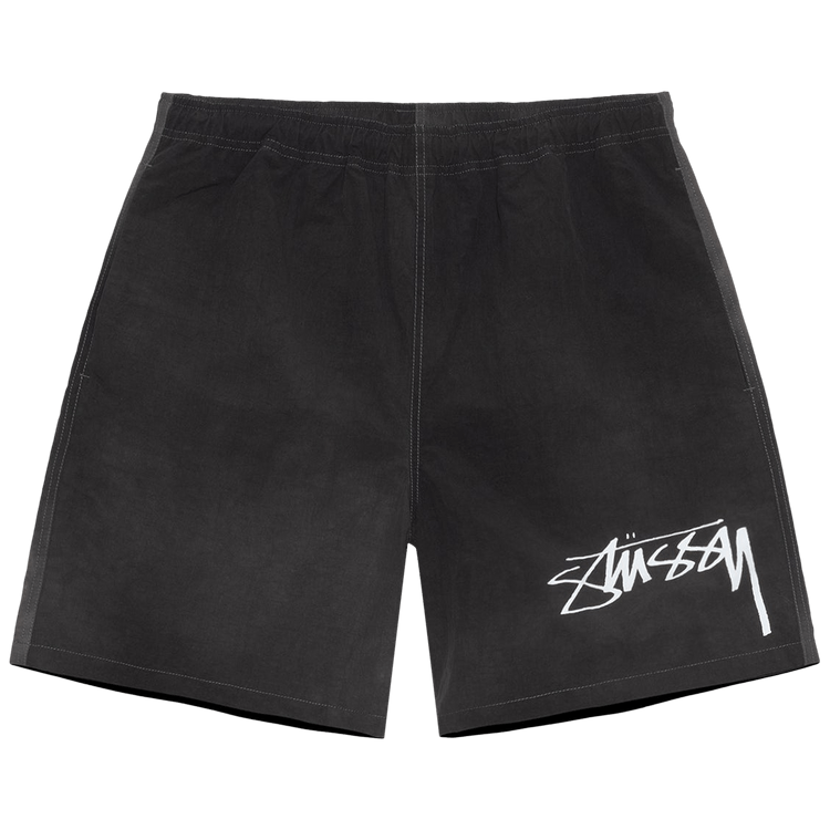 Stussy Wave Dye Nylon Short "Black"