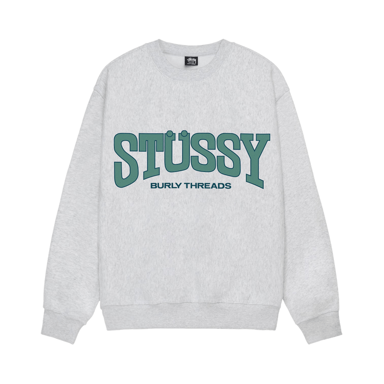 Stussy Burly Threads Crew "Ash Heather"