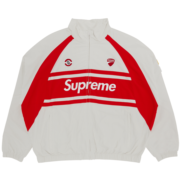 Supreme x Ducati Track Jacket "Light Grey"