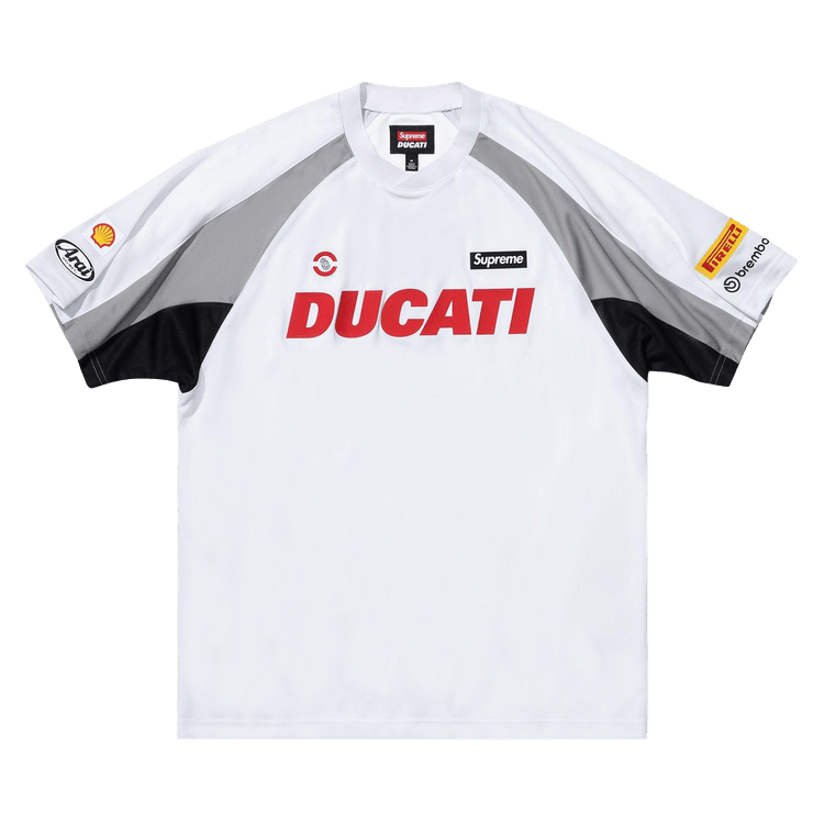Supreme x Ducati Soccer Jersey "White"