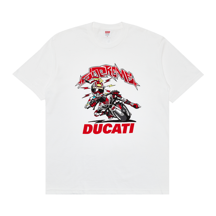 Supreme x Ducati Bike Tee "White"