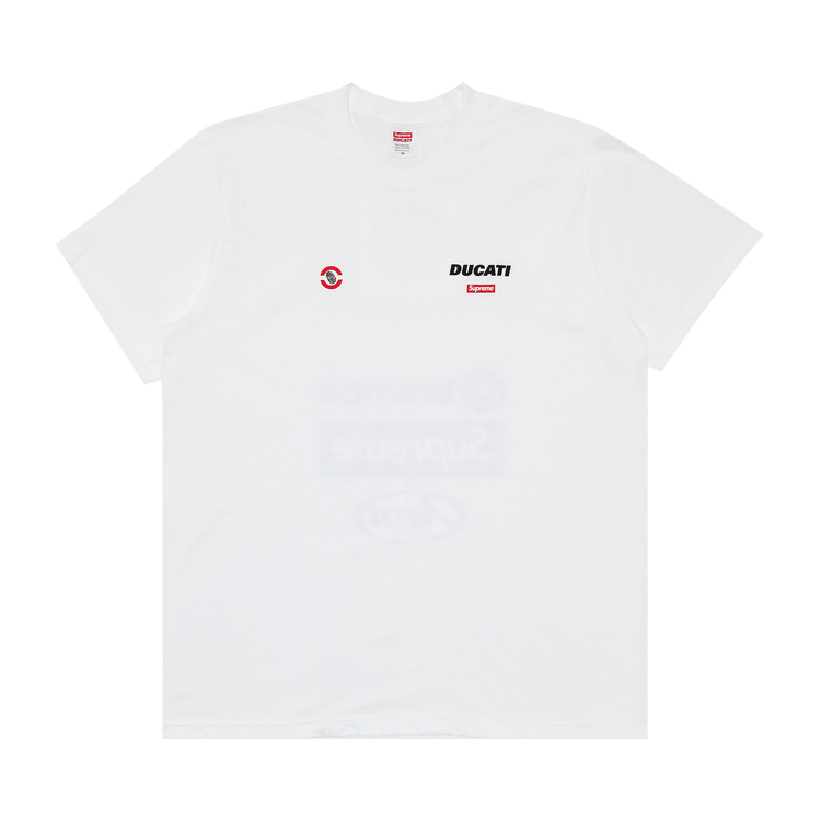 Supreme x Ducati Logos Tee "White"