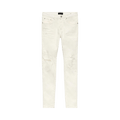 PURPLE BRAND Low Rise Slim Jeans "White Light Destroy"