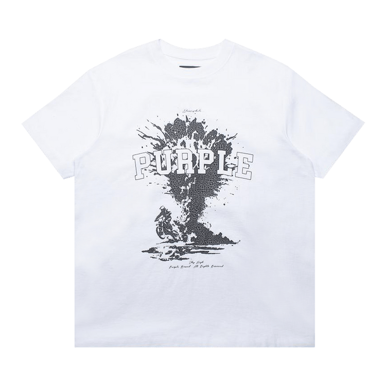 PURPLE BRAND Textured Jersey T-Shirt "White"