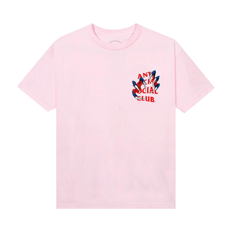 Anti Social Social Club Double Dragon Tee "Pink"
