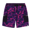 BAPE Color Camo Mesh Pocket Shorts "Purple"