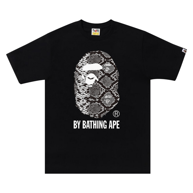 BAPE Snake By Bathing Ape Tee "Black/Grey"