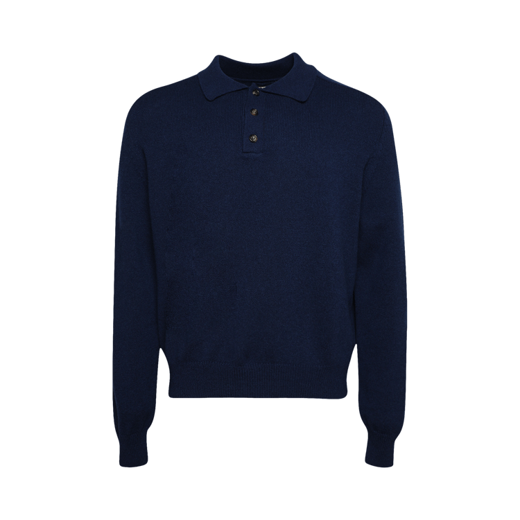 Bode Cashmere Polo "Navy"