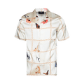 Nahmias Wildlife Short-Sleeve Shirt "Ivory"