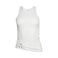 Rabanne Tank Top With Signature Piercing "White"