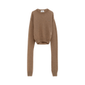 Coperni Knotted Sleeves Sweater "Light Brown"