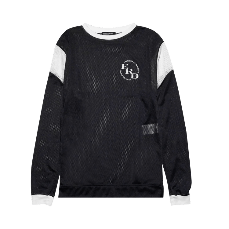 Enfants Riches Déprimés Heroin Athletics Mesh Long-Sleeve T-Shirt "Black/Ivory"