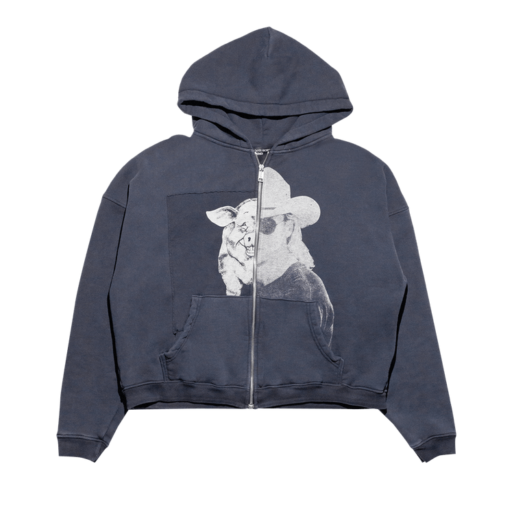 Enfants Riches Déprimés Pig Allen Jackson Assemblage Zip Hoodie "Faded Black"