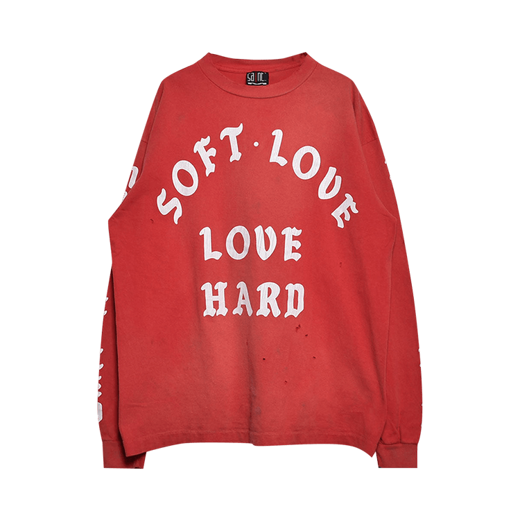 SAINT Mxxxxxx Soft Love Long-Sleeve T-Shirt "Red"