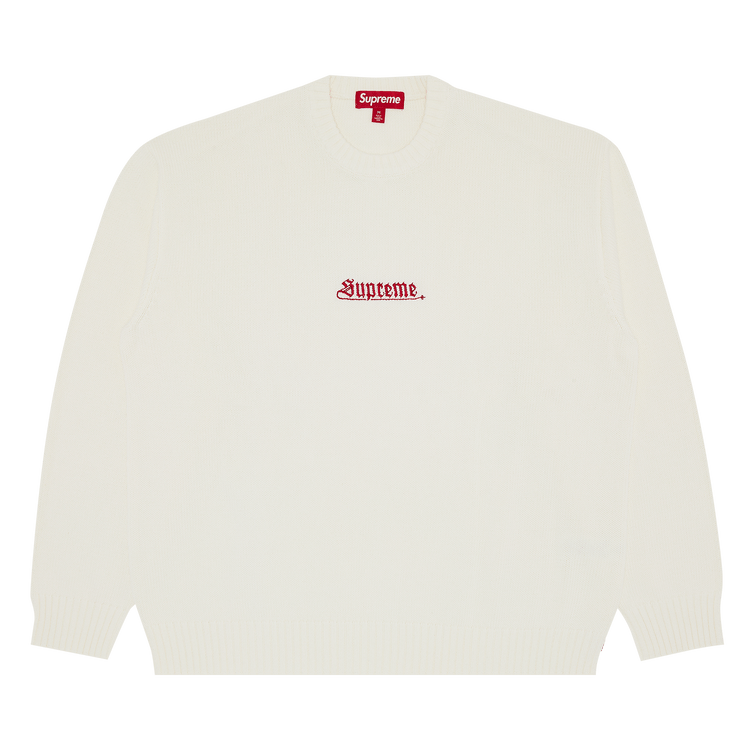 Supreme Old English Sweater "Ivory"