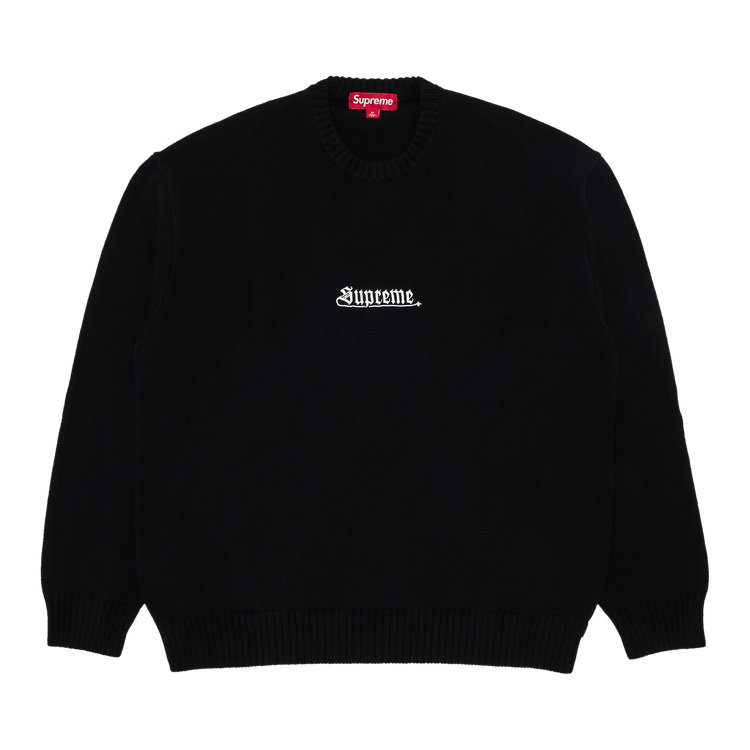 Supreme Old English Sweater "Black"