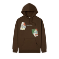 KidSuper Sketched faces Hoodie "Brown"
