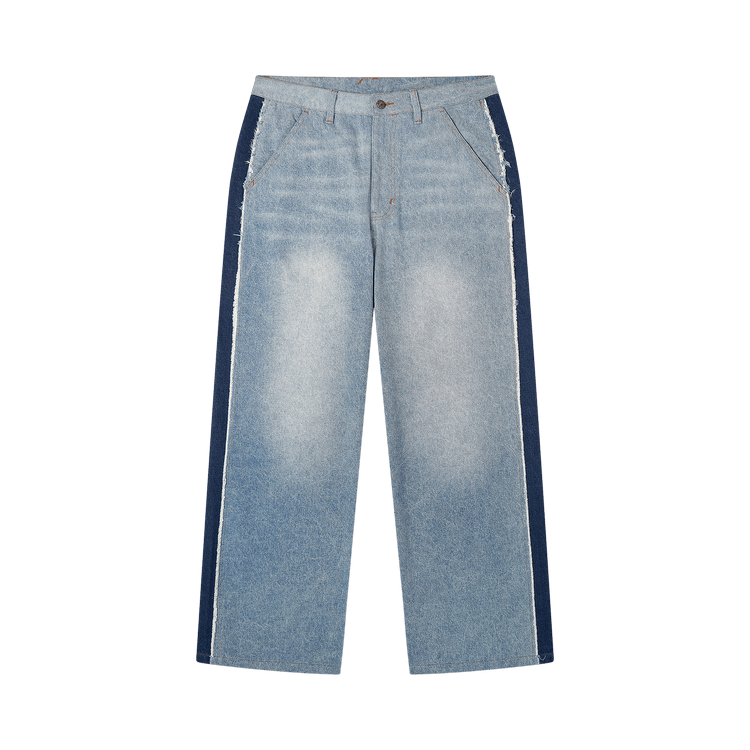 KidSuper x Ronaldinho Denim Stripe Jeans "Blue"