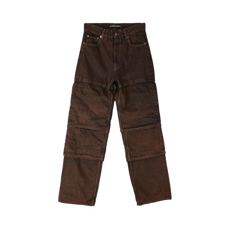 Y/Project Multi Cuff Jeans "Brown"