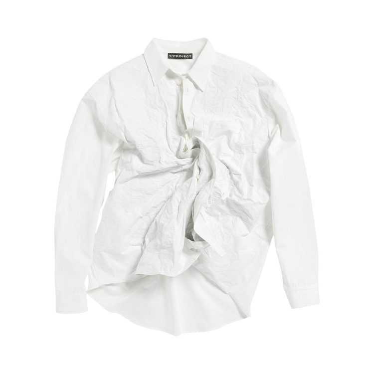 Y/Project Scrunched Shirt "White"