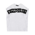 Y/Project Scrunched Logo Tank Top "White"
