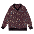 Needles Long-Sleeve V Neck Tee "Burgundy"
