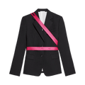 Helmut Lang Seatbelt Blazer "Black/Fuchsia"