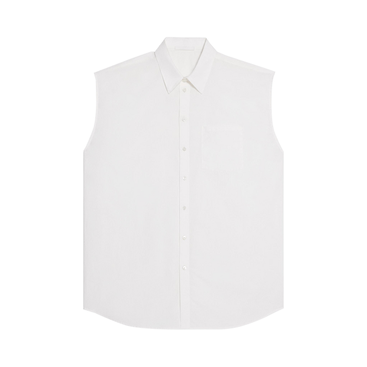 Helmut Lang Sleeveless Oversized Shirt "White"