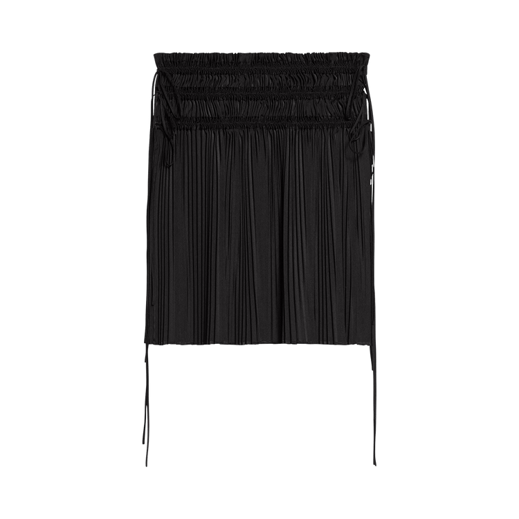 Helmut Lang Tie Pleat Skirt "Black"