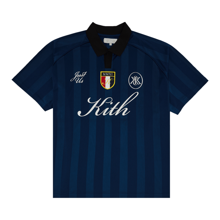 Kith Shadow Stripe Marcel Soccer Jersey "Gulf"