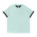 Bottega Veneta Relaxed Fit Double Layer T-Shirt "Pale Turquoise/Navy"