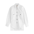 Khaite Mahmet Buttoned Oversize Shirt "White"