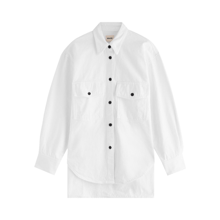Khaite Mahmet Buttoned Oversize Shirt "White"